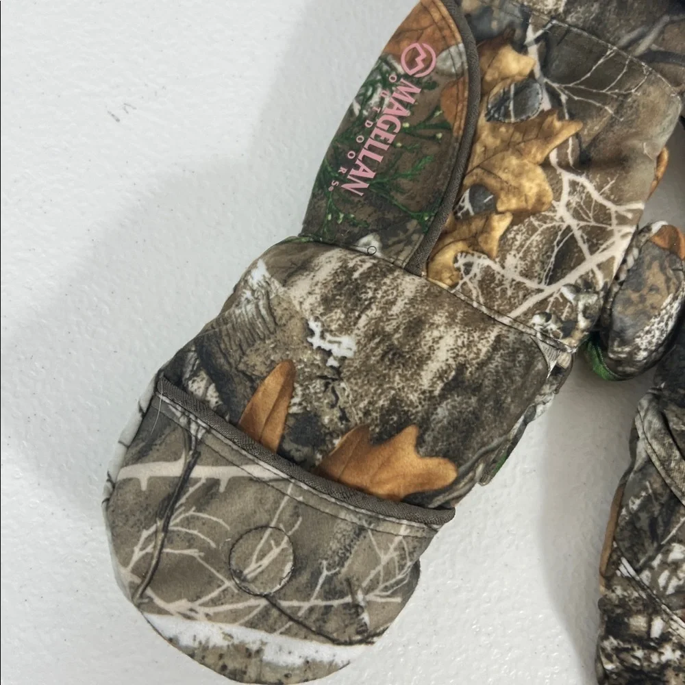 Magellan S/M Ozark Pop-Top Gloves Heavyweight Camo  NWT Outdoors Campling